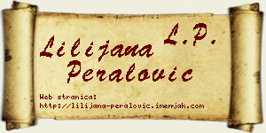 Lilijana Peralović vizit kartica